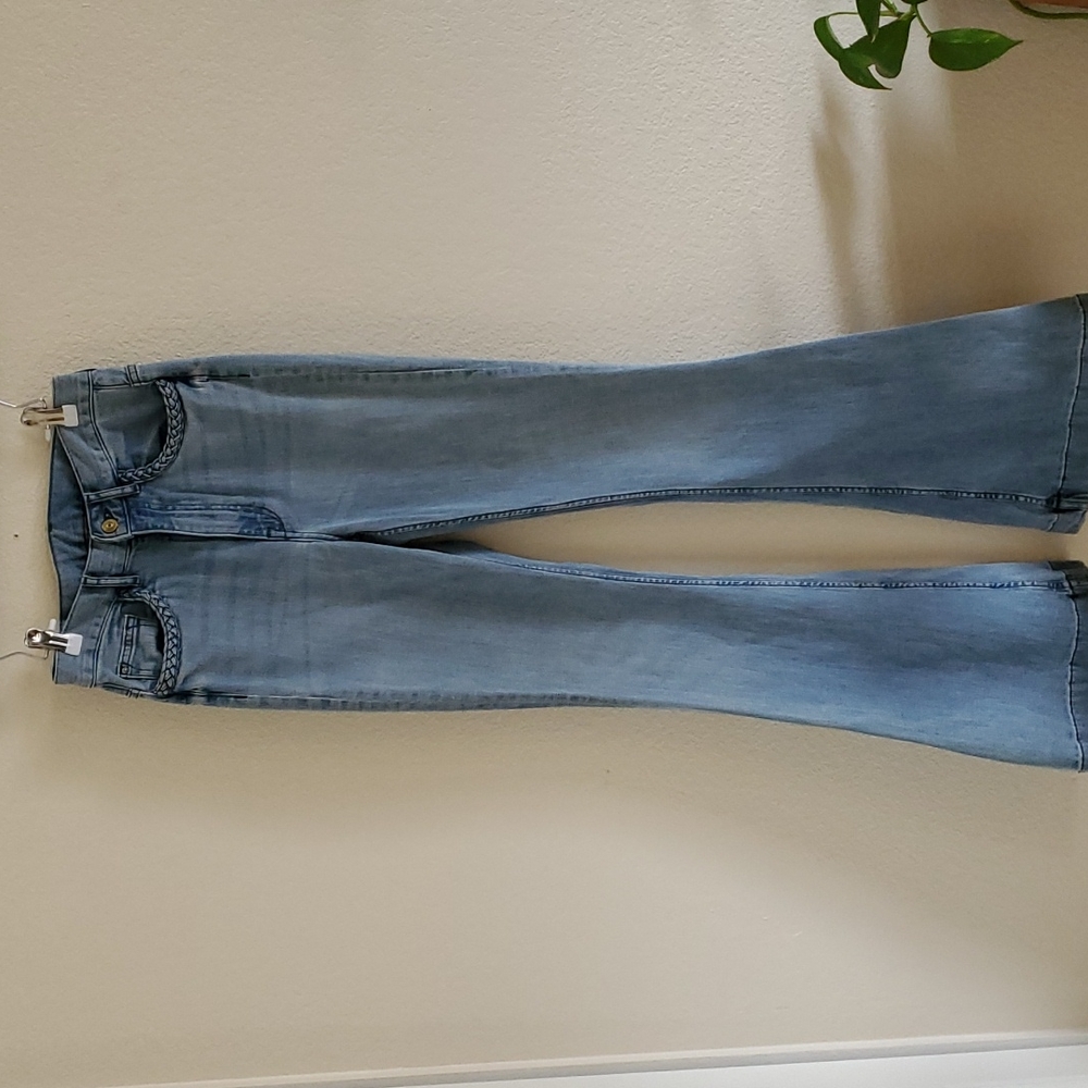 H&M Divided Mid Rise Flares Bellbottoms Size 6